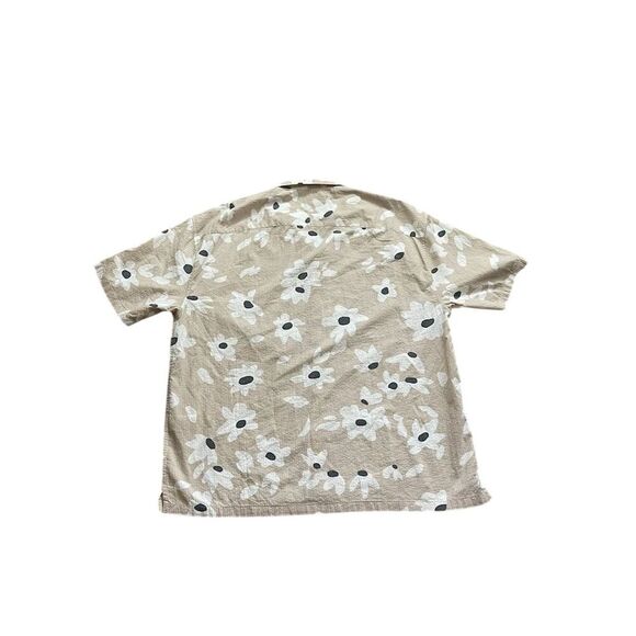 Abercrombie & Fitch Men's Floral Button-Up Shirt Beige Size XXL - Picture 3 of 3